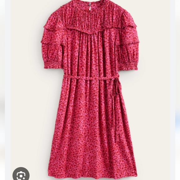 Boden Yoke Detail Midi Dress Size 10 - Picture 3 of 13